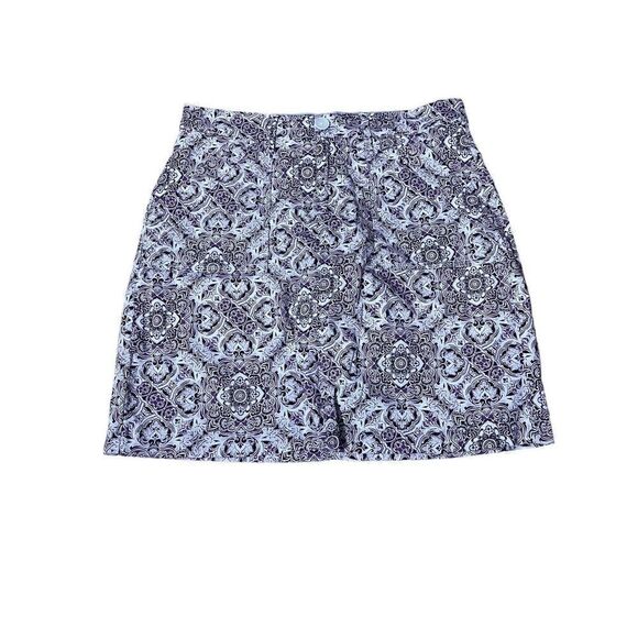 croft & barrow Pants - Croft & Barrow Effortless Stretch Skort Sz 6 Purple Floral